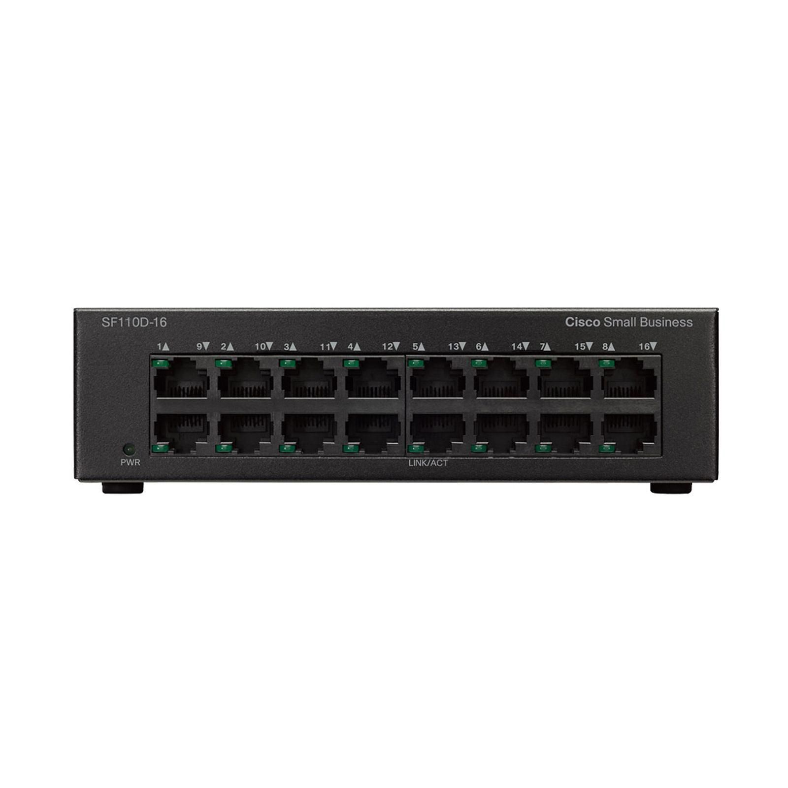 Cisco SF110D-16 Switch Small Business 16 ports ethernet 10/100 Mbps